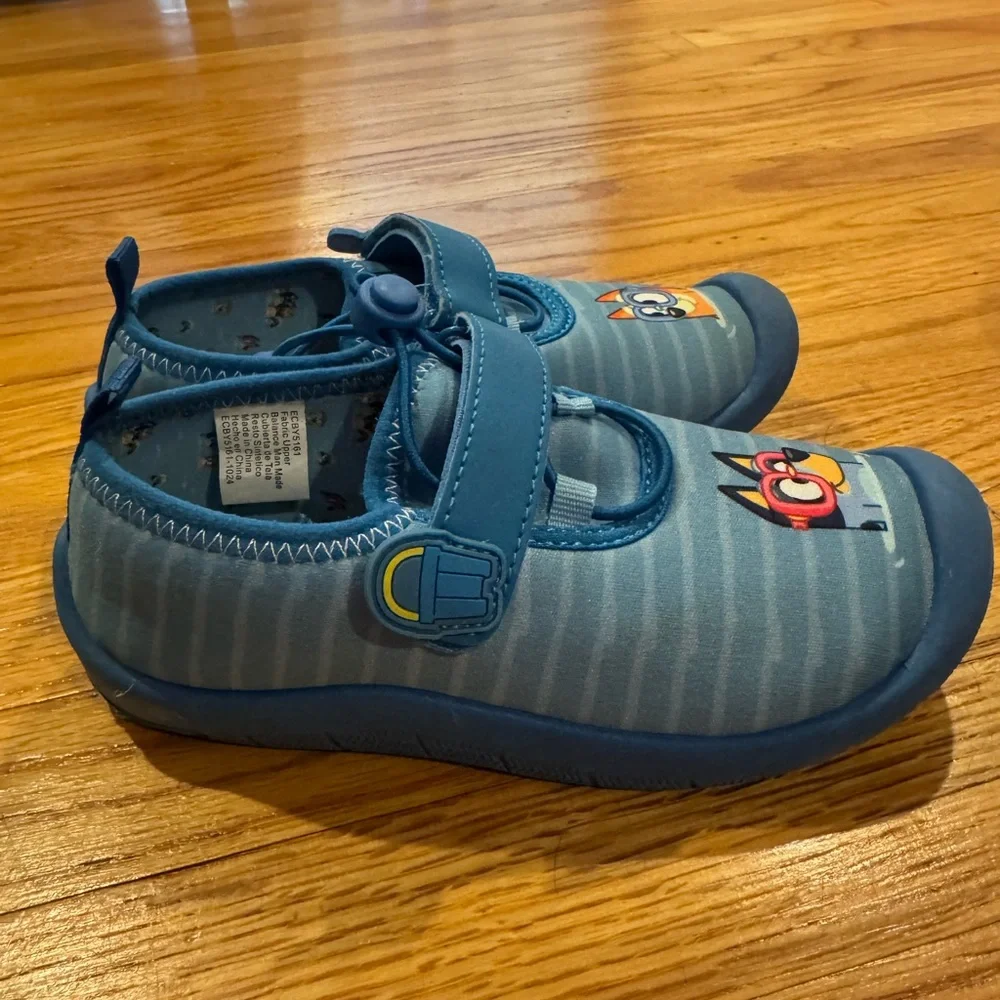 Spiderman & Bluey Swim / Water Shoes Size 11-12 BUNDLE DEAL